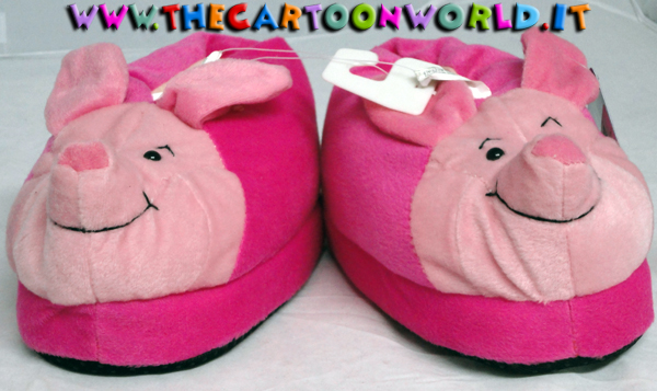 94772 - PANTOFOLE - the cartoon world - PANTOFOLE CHIUSE in PELUCHE DISNEY  WINNIE - PIMPI PIGLET - nr 29-32