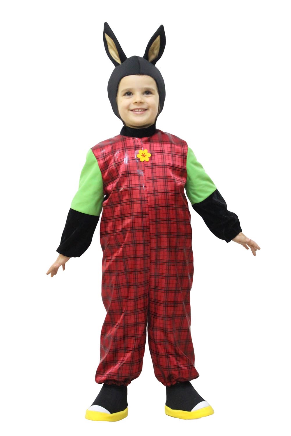 PE0760 - da 3 a 6 anni - the cartoon world - VESTITO COSTUME Maschera di  CARNEVALE BIMBI - CONIGLIO CONIGLIETTO black