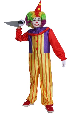 h8521-A-2 - HALLOWEEN - the cartoon world - VESTITO COSTUME Maschera di  CARNEVALE / HALLOWEEN bambino Clown Assassino