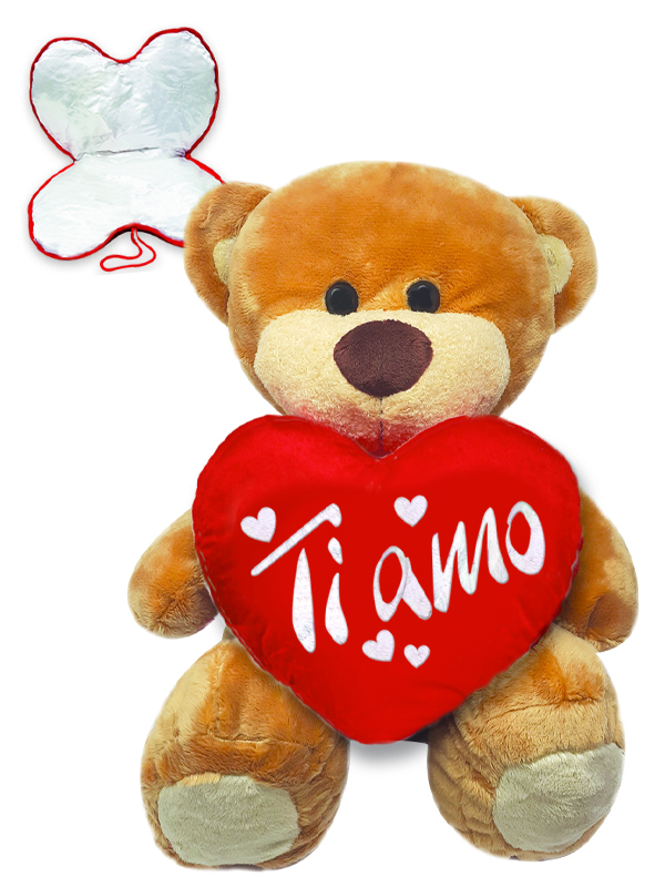 Orsetto di Peluche con Cuore - Super Cute