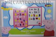 The MAGNETIC board DISNEY - PEPPA PIG - Numbers and chalk