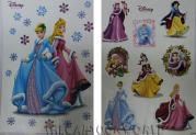 DISNEY NAVIDAD VETROFONIE Pegatinas de PRINCESAS