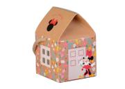 BOMBONIERA ASTUCCIO Scatolina porta Confetti Casetta DISNEY  MINNIE FLOWERS