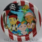 DECORATIONS, Birthday Party Plates DISNEY JAKE THE PIRATE - 19.5 cm