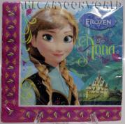 WEIHNACHTSBELEUCHTUNG Geburtstag Party SERVIETTEN DISNEY - FROZEN-Anna-Elsa