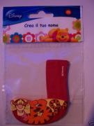 Letters in Wood Adhesive DISNEY WINNIE THE POOH - J