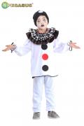 VESTITO COSTUME Maschera di CARNEVALE bambino - PIERROT