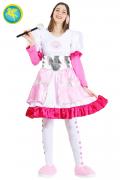 Costume Di Carnevale Adulto Da Lady Music Rosa Adulta