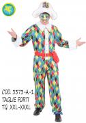 Costume Di Carnevale Adulto Da Arlecchino Taglie Forti