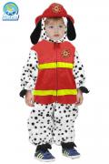 Costume Di Carnevale Peluche Baby Da Cane Pompiere