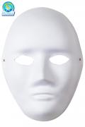 Maschera Bianca Decorata Da Uomo Accessorio Di Carnevale