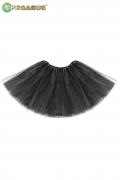 Gonna Tulle Adulto Nero Accessorio Di Carnevale