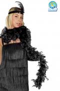 Boa Piuma Di Struzzo Nero Accessorio Di Carnevale