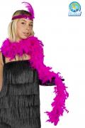 Boa Piuma Di Struzzo Fucsia Accessorio Di Carnevale