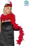 Boa Piuma Di Struzzo Rosso Accessorio Di Carnevale