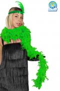 Boa Piuma Di Struzzo Verde Accessorio Di Carnevale