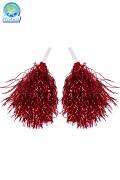 Pon Pon Lurex Rosso Accessorio Di Carnevale