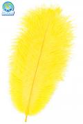 Piuma Giallo 30 Cm Accessorio Di Carnevale