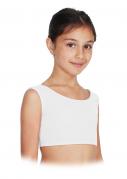 Top Danza Lycra Bianco Bambina