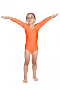 Body In Lycra Manica Lunga Arancione
