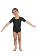 Body In Lycra Mezza Manica Nero
