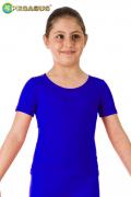Maglietta Lycra Mezza Manica Blu Royal