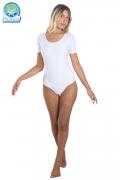 Body Danza In Lycra Mezza Manica Bianco Donna