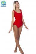 Body Danza Lycra Smanicato Rosso Donna