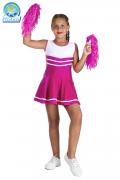Cheerleader Fucsia Bambina