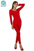 Tuta Lycra Rosso Danza Donna