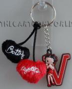 LLAVERO de Disney BETTY BOOP LETRA V + CAJA + CORAZONES
