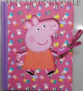 JOURNAL SECRET avec des Autocollants DISNEY PEPPA PIG
