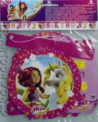 ADDOBBI Compleanno Festa FESTONE in Cartoncino DISNEY MIA AND ME