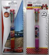 PENNA a 10 Colori DISNEY MINNIE e CARS