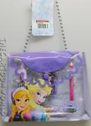 FANTÃSTICO kit para Escribir con BOLSO de DISNEY FROZEN - Elsa y Anna