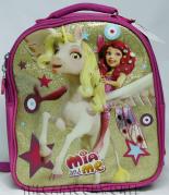 SAC Ã  dos Sac Ã  dos Dossier de la Maternelle de l'Ãcole DISNEY de MIA et MOI - Paillettes or avec Cavall