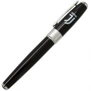 Stylo modÃ¨le de rouleau en laiton avec tambour-laque noire et le logo officiel de la Juventus