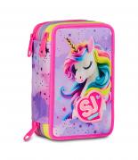 ASTUCCIO 3 ZIP SEVEN  COMPLETO di 45 PEZZI UNICORNO Fable Journey