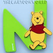 Letters in Wood Adhesive DISNEY WINNIE THE POOH - N