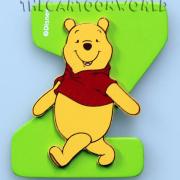 Letters in Wood Adhesive DISNEY WINNIE THE POOH - Z
