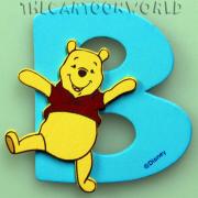 Letters in Wood Adhesive DISNEY WINNIE THE POOH - B
