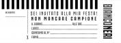 PavÃ© de 20 Invitations pour la FÃªte d'Anniversaire de la JUVENTUS c