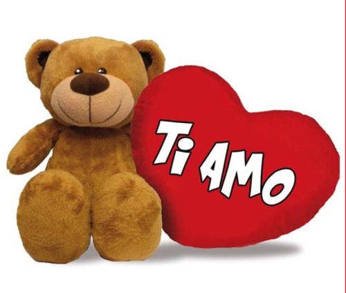 Love You Orsetto Con Scritta Ti Amo Orsacchiotto Di Peluche 