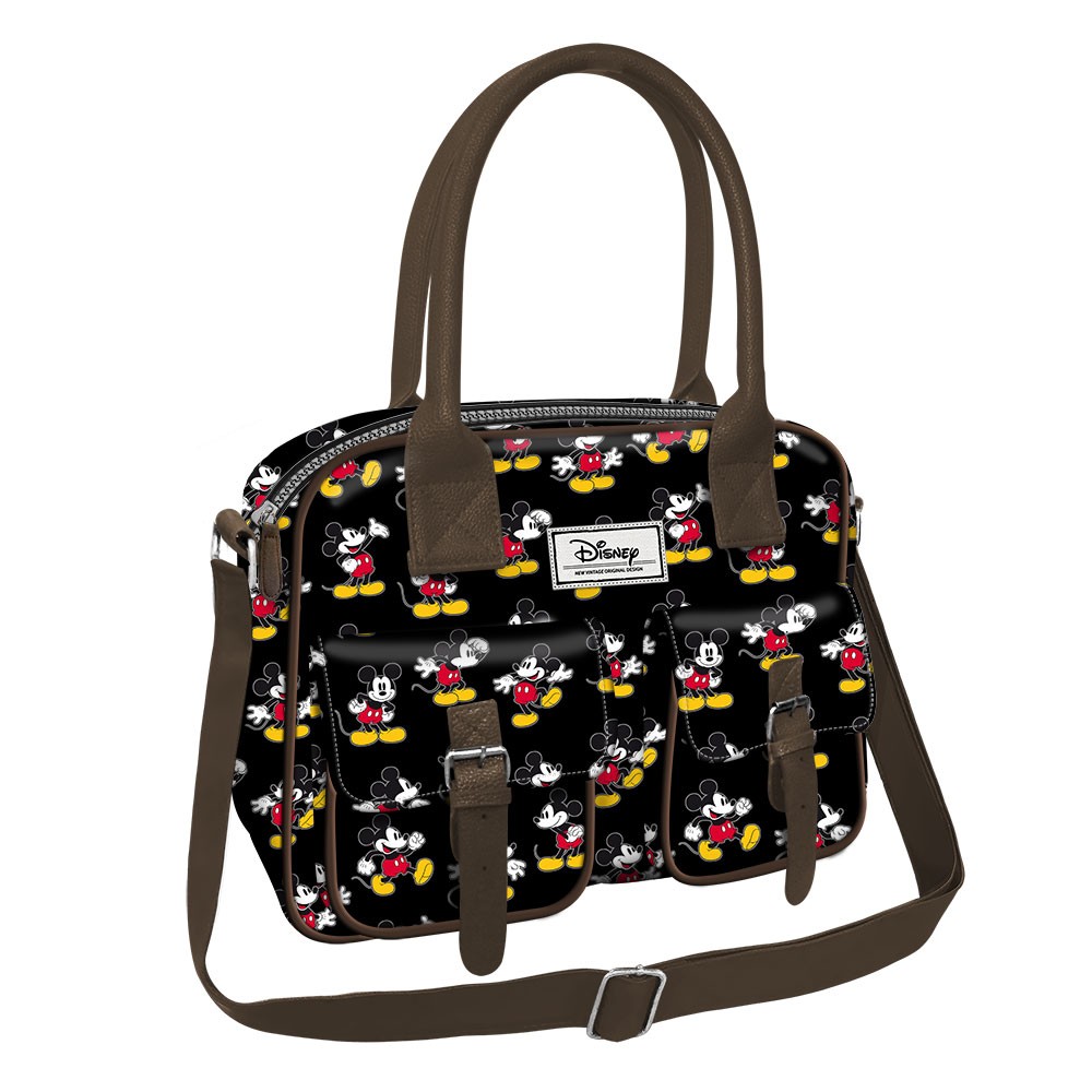 Borsa a tracolla con logo e stampa Fantasia Topolino Nero da Unisex |  Stella McCartney IT