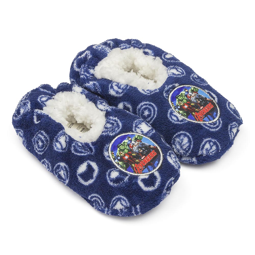 HQ0771 - PANTOFOLE - the cartoon world - PANTOFOLE CHIUSE ANTISCIVOLO in  PELUCHE DISNEY MARVEL AVENGERS DAL nr 25 al 32