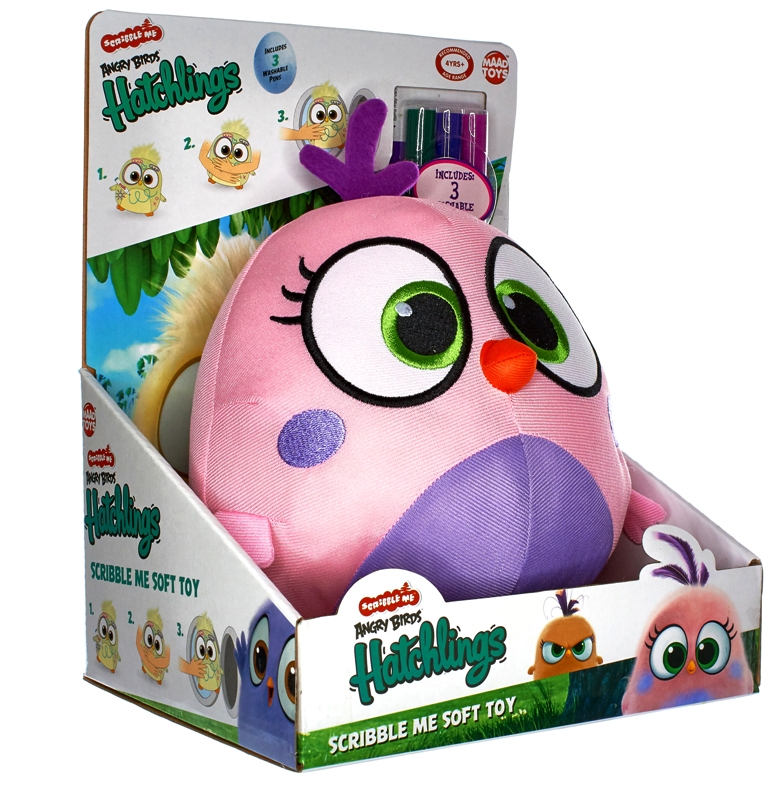 PELUCHE ANGRY BIRDS Hatchlings Scribble - 20 cm PELUCHE ANGRY BIRDS Hatchlings Scribble - 20 cm