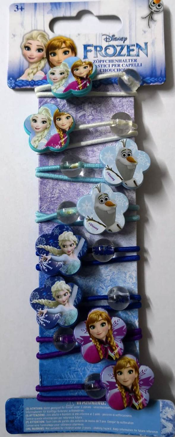 FERMACAPELLI FERMATRECCINE ELASTICI 8 pezzi DISNEY FROZEN Elsa e Anna FERMACAPELLI FERMATRECCINE ELASTICI 8 pezzi DISNEY FROZEN Elsa e Anna