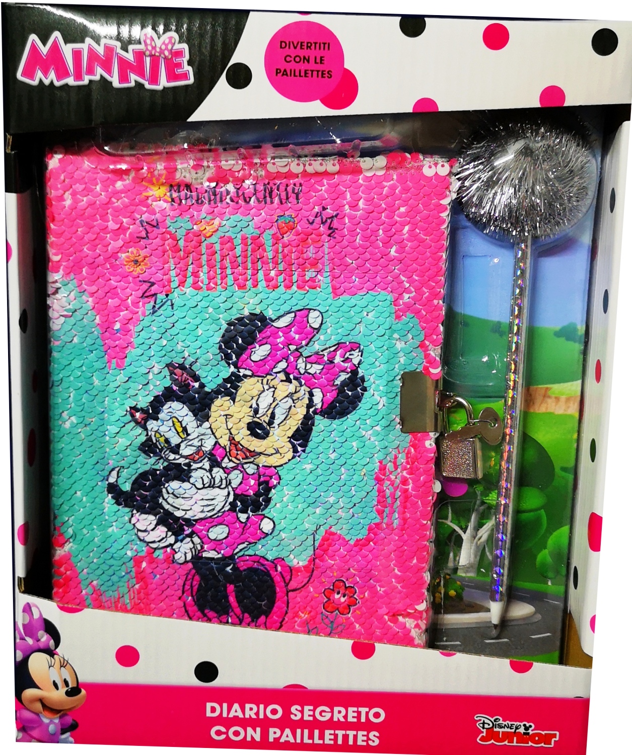 DIARIO SEGRETO con PAJETS - DISNEY - MINNIE DIARIO SEGRETO con PAJETS - DISNEY - MINNIE