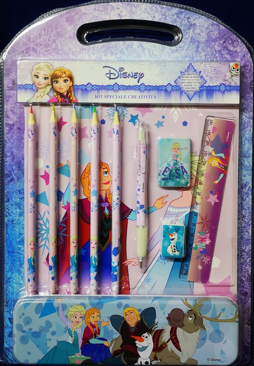 SET CANCELLERIA Creativita' 11 pezzi - DISNEY FROZEN Elsa e Anna SET CANCELLERIA Creativita' 11 pezzi - DISNEY FROZEN Elsa e Anna