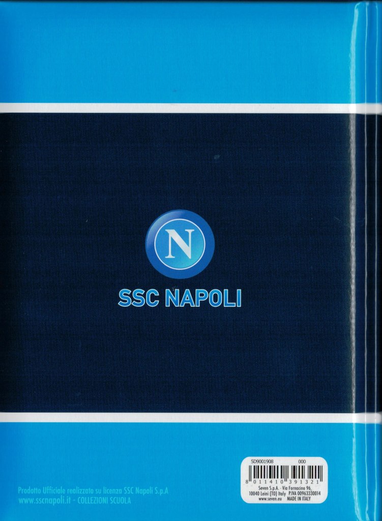 CARTOON WORLD DIARIO Agenda Scuola Seven SSC Napoli 12 Mesi New c